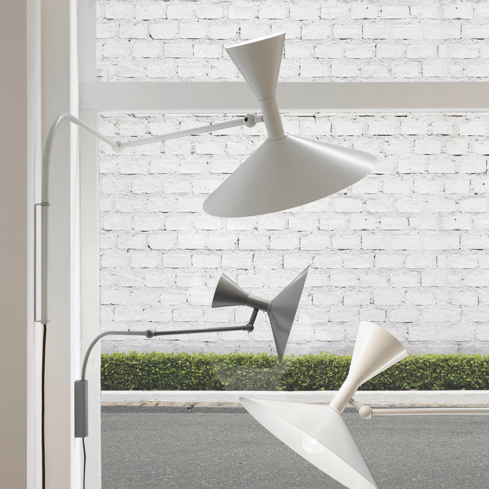 Nemo, Lampe de Marseille Wall Lamp, Whitewash- Placewares