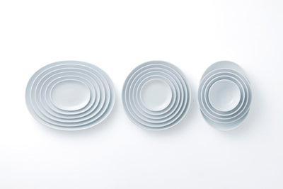 Common, Japanese White Porcelain Round Plate, - Placewares