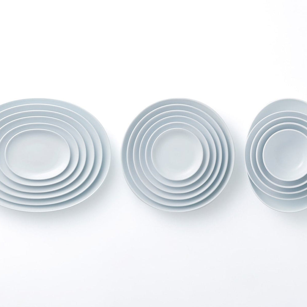 Common, Common White Porcelain Oval Bowl and Plate, - Placewares