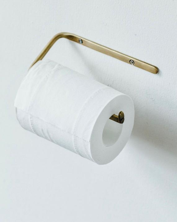Fog Linen, Handmade Brass Toilet Paper Holder, - Placewares