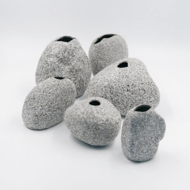 Maruyo Koizumi Shoten, Ceramic Stone Vases, - Placewares