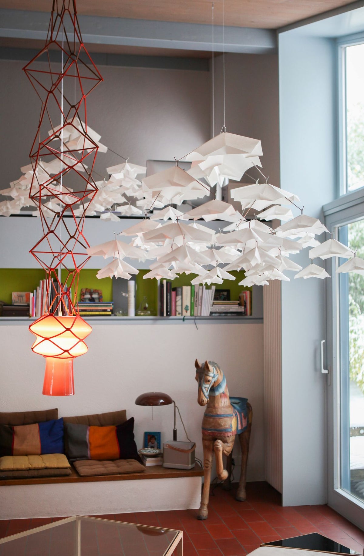 Atelier Oï, Minoshi Garden Rice Paper Ceiling Mobile, - Placewares