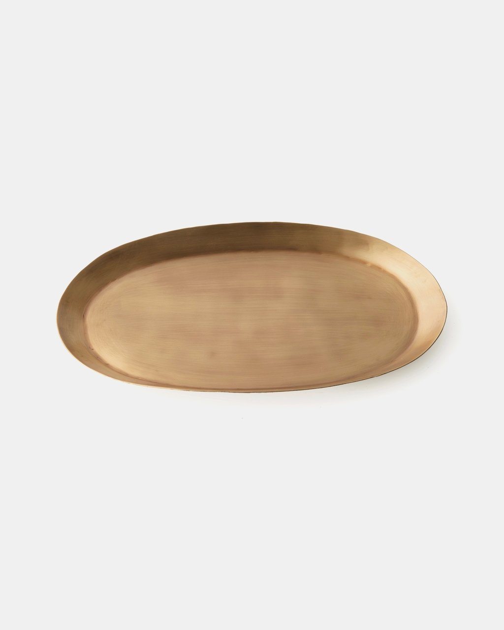 Fog Linen, Handmade Brass Oval Trays, Medium- Placewares