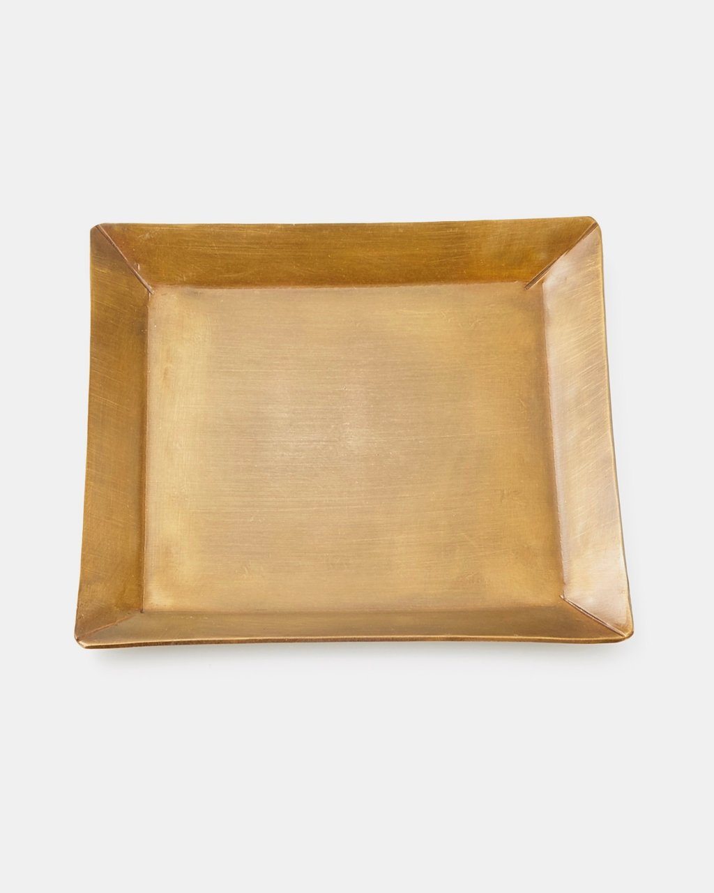 Fog Linen, Handmade Brass Square Plate, One-Size- Placewares