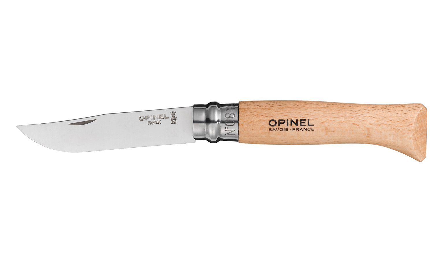 No. 8 Opinel Classic Folding Knife, Stainless Steel