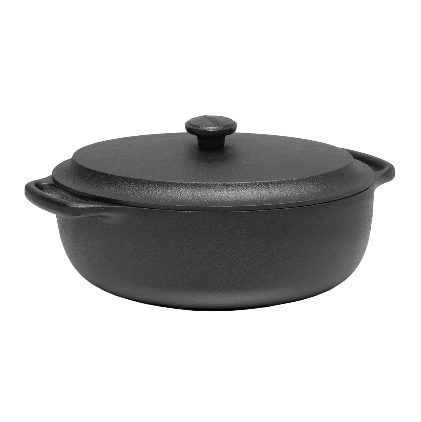 Skeppshult, Swedish Cast Iron Oval Casserole with Lid, 4 qt, - Placewares