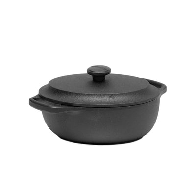 Skeppshult, Swedish Cast Iron Oval Casserole with Lid, 2 qt, - Placewares