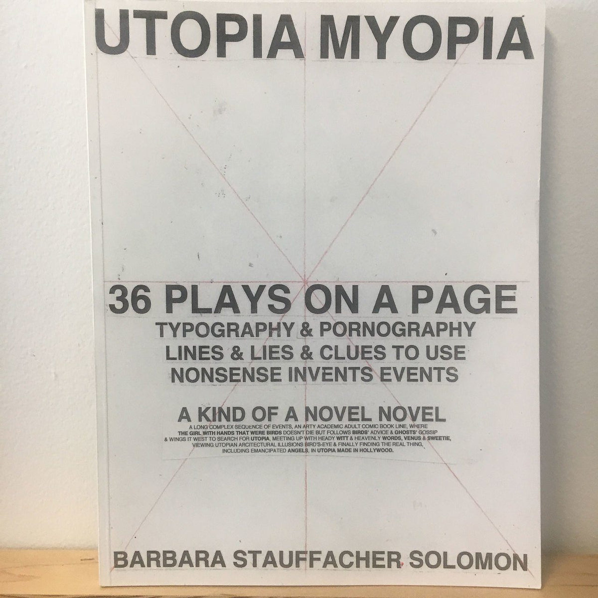 Barbara Stauffacher Solomon, Utopia Myopia - Signed Copy, - Placewares