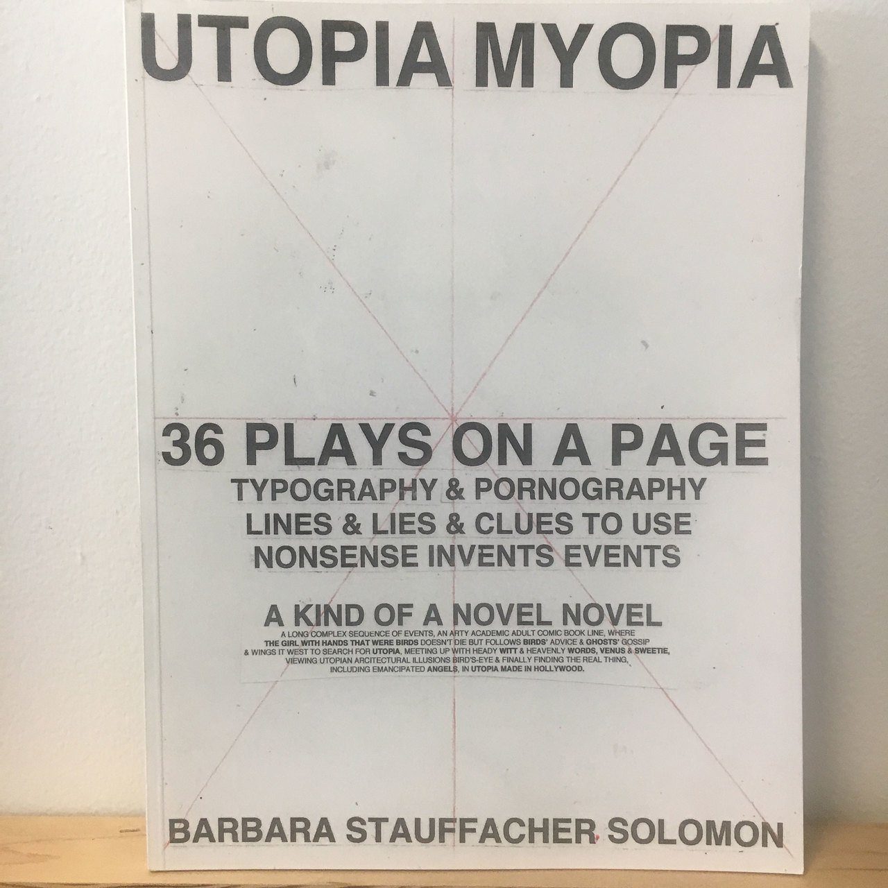Barbara Stauffacher Solomon, Utopia Myopia - Signed Copy, - Placewares