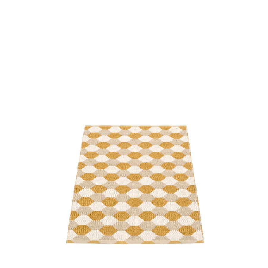 Pappelina, Dana Rug - Ochre-Beige-Vanilla, 2.25' x 3.25- Placewares