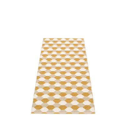 Pappelina, Dana Rug - Ochre-Beige-Vanilla, 2.25' x 5.25'- Placewares