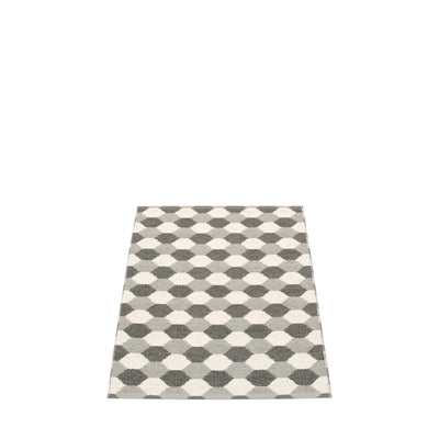 Pappelina, Dana Rug - Warm Grey-Charcoal-Vanilla, 2.25' x 3.25- Placewares