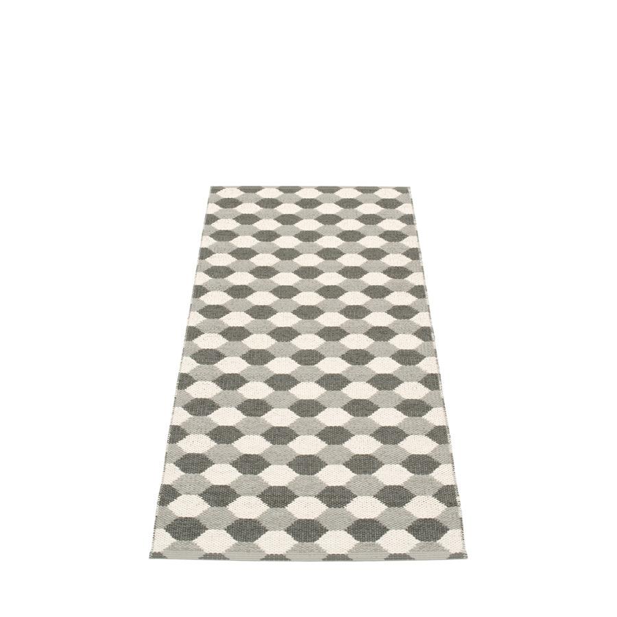 Pappelina, Dana Rug - Warm Grey-Charcoal-Vanilla, 2.25' x 5.25'- Placewares