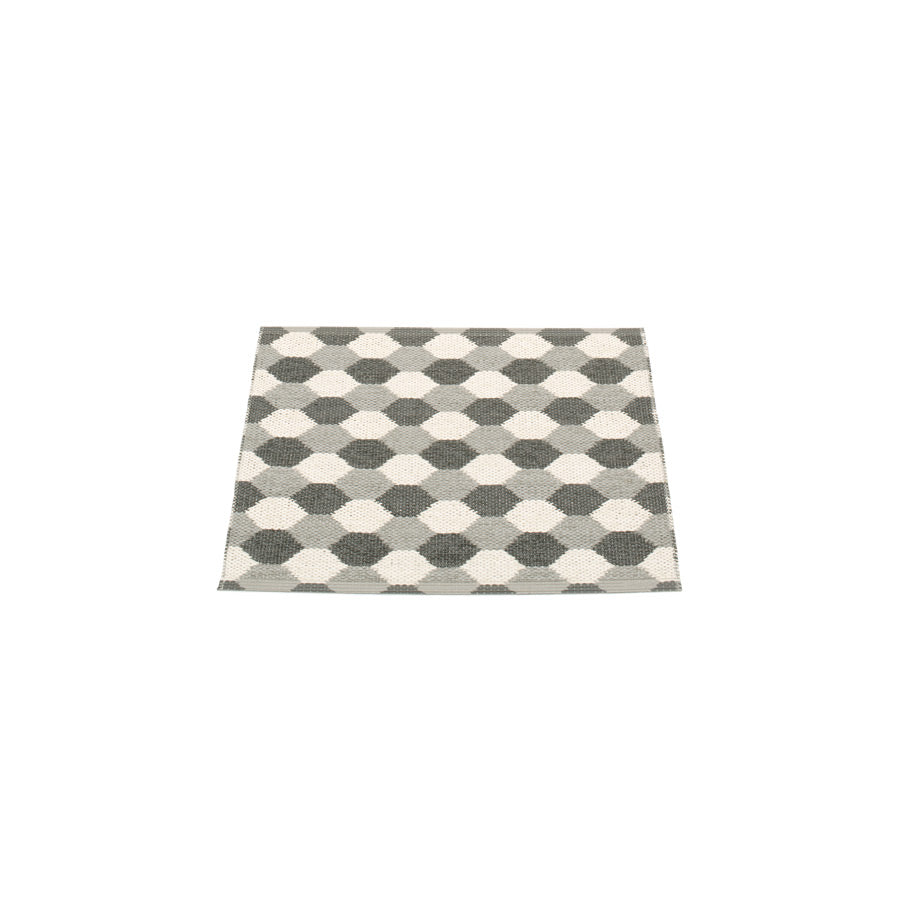 Pappelina, Dana Rug - Warm Grey-Charcoal-Vanilla, 2.25' x 2'- Placewares