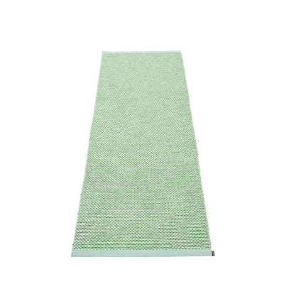 Pappelina, Effi Rug - Pale Turquoise-Grass Green-Vanilla, 2.25' x 6.5'- Placewares