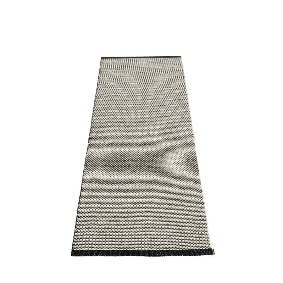 Pappelina, Effi Rug - Black-Warm Grey-Vanilla, 2.25' x 6.5'- Placewares