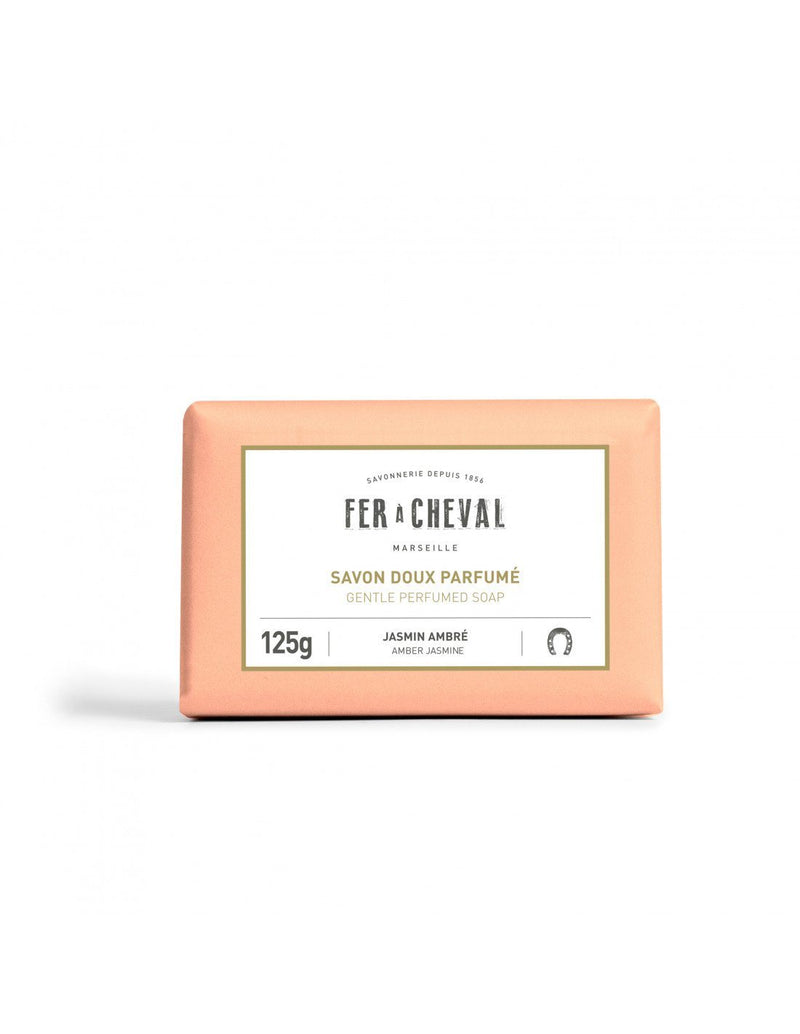 Fer À Cheval, Amber & Jasmine Gentle Marseille Soap, 125 g- Placewares