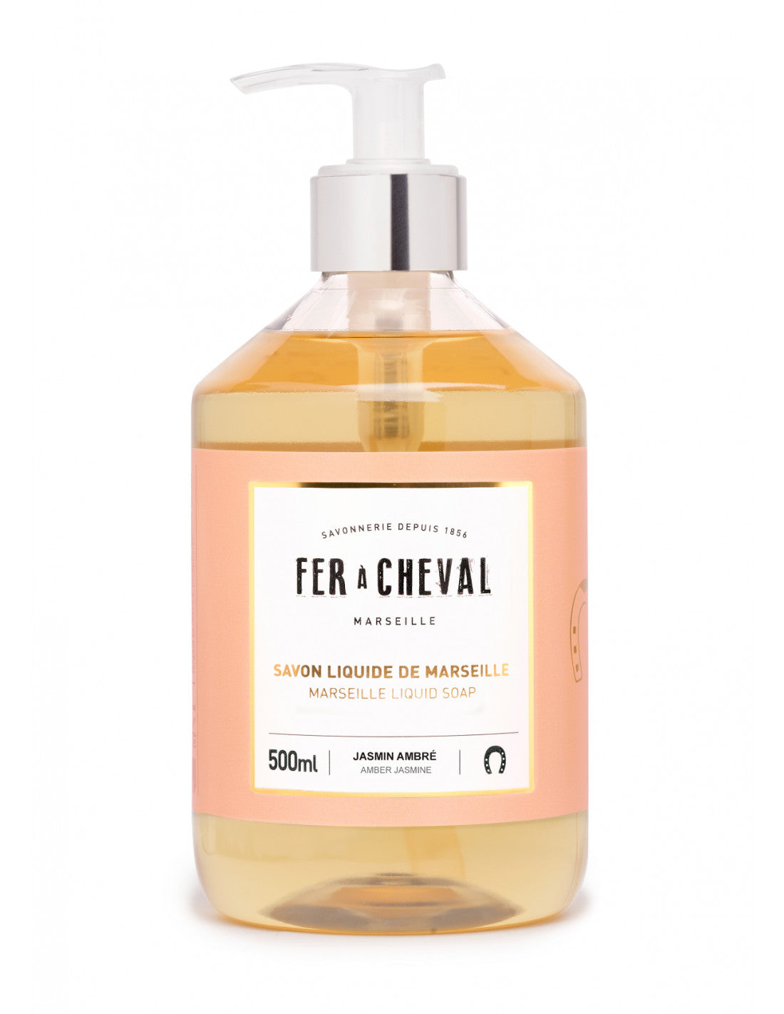 Fer À Cheval, Amber & Jasmine Genuine Marseille Liquid Soap, 17.59 fl oz- Placewares