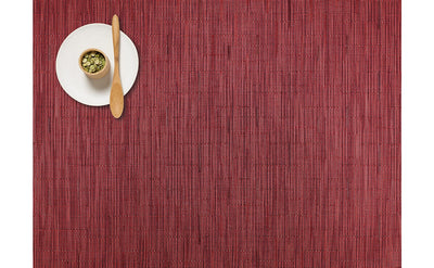 Chilewich, Bamboo Placemats, Rectangle, Cranberry- Placewares