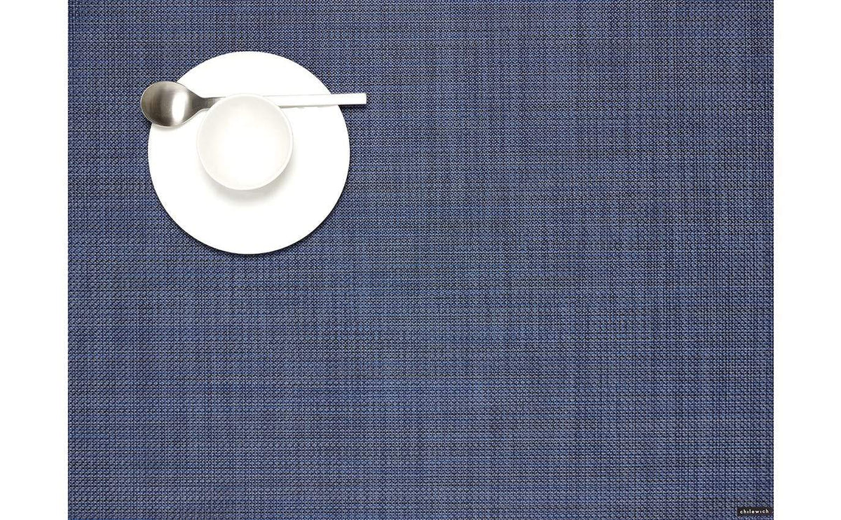 Chilewich, Mini Basketweave Placemat, Rectangle, Indigo- Placewares