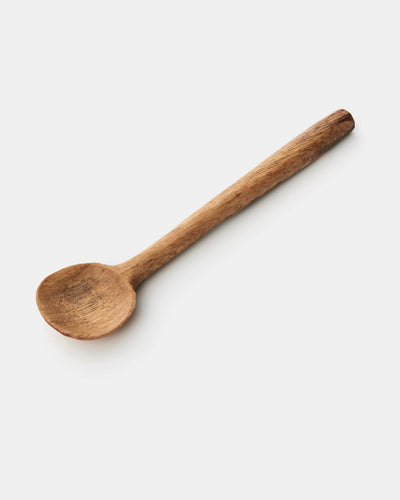 Fog Linen, Hand Carved Wood Round Spoons, Small- Placewares