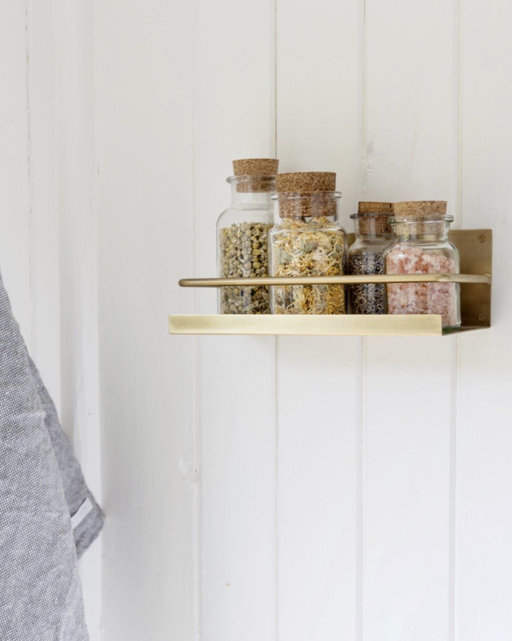 Fog Linen, Handmade Brass Shelf, - Placewares