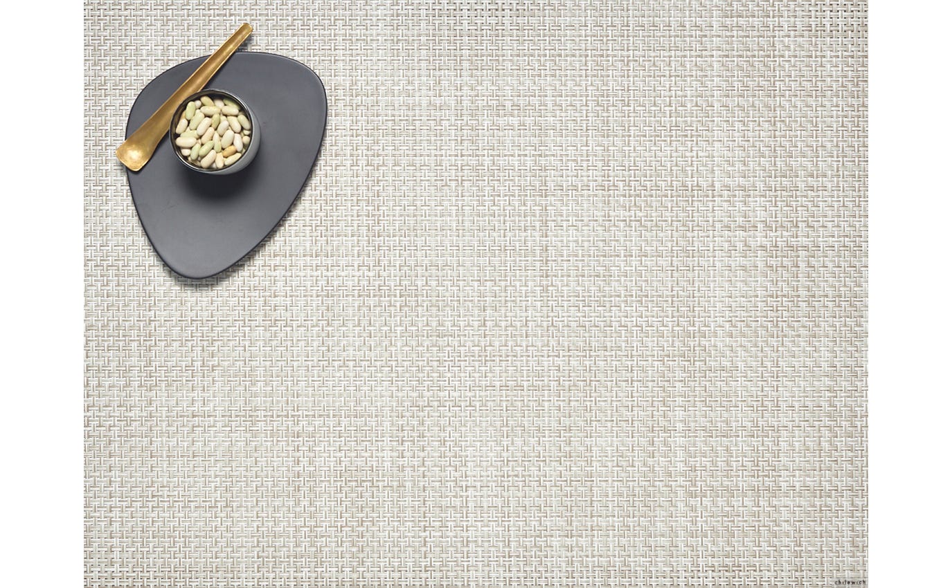 Chilewich, Basketweave Placemats, Rectangle, Natural- Placewares