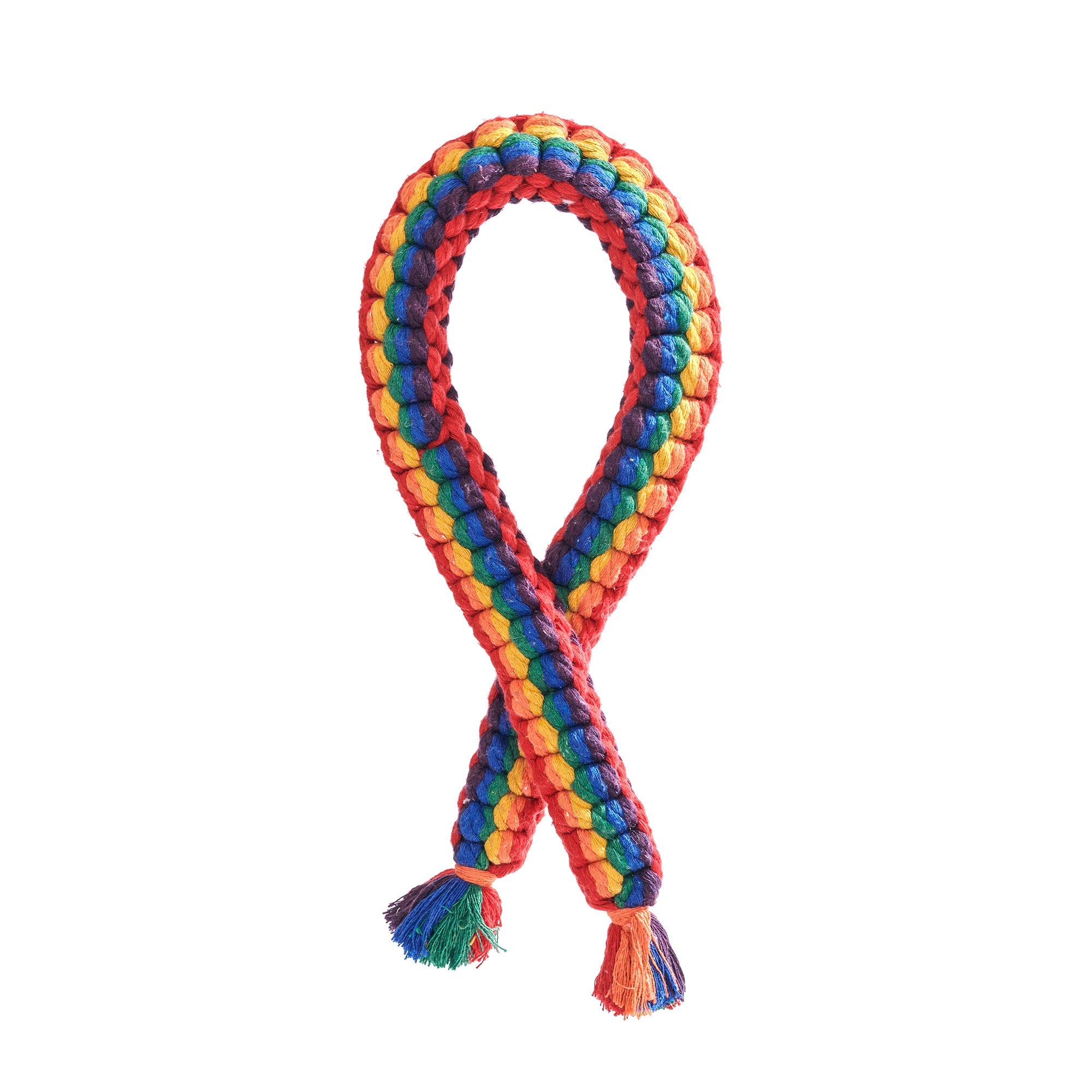 Jax & Bones, LGBTQ Rainbow Rope Dog Toy, - Placewares