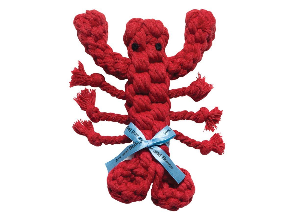 Jax & Bones, Lobster Natural Rope Dog Toy, 9 in- Placewares